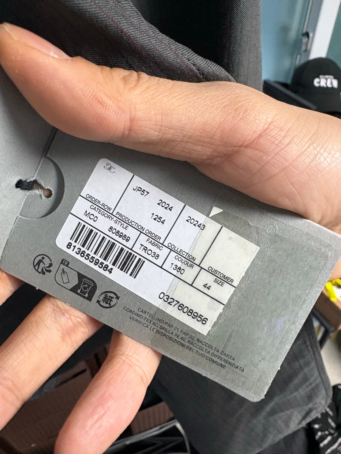 발렌시아가 패치로고 워시드 블레이저 재킷 그레이 44 상품이미지8