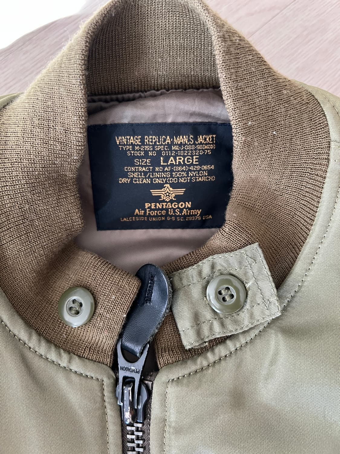 펜타곤 ma-1 항공점퍼 L 상품이미지2