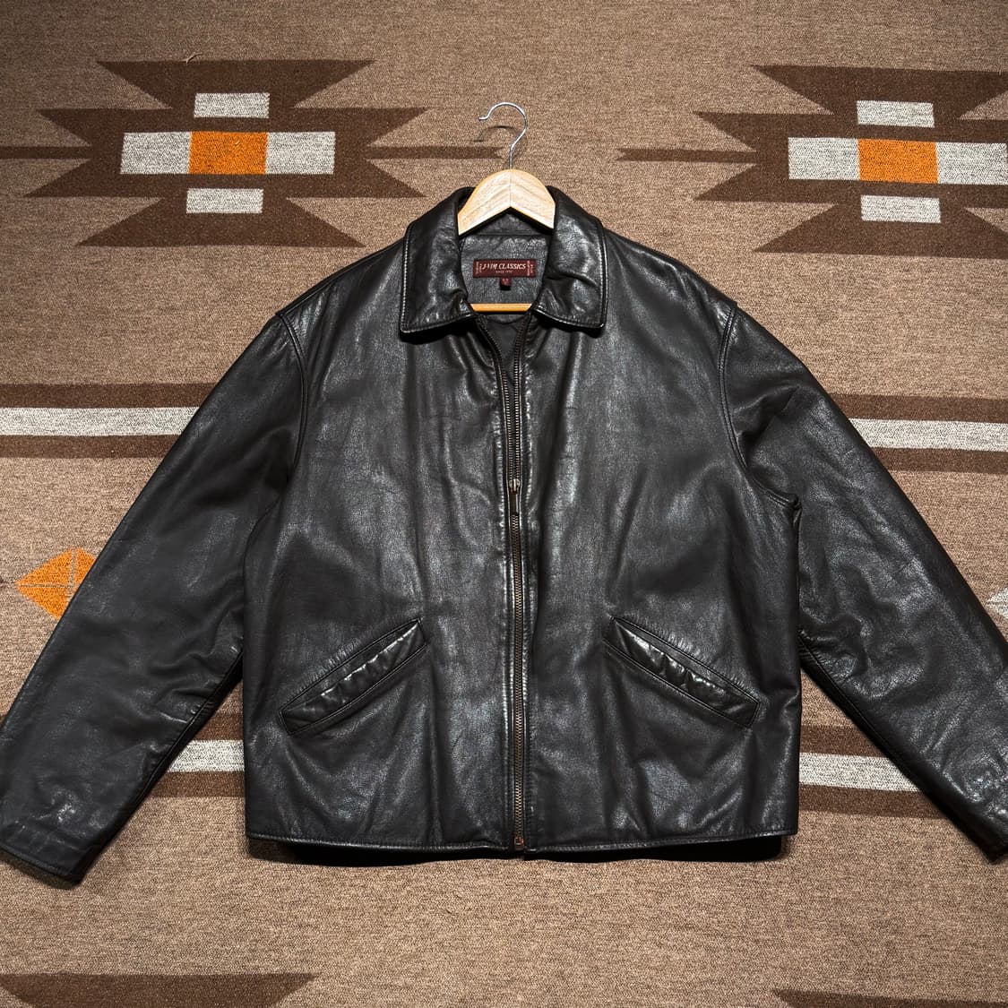 제이 빔 카우레더 30s 스포츠 자켓 L 105 소가죽 상품이미지1