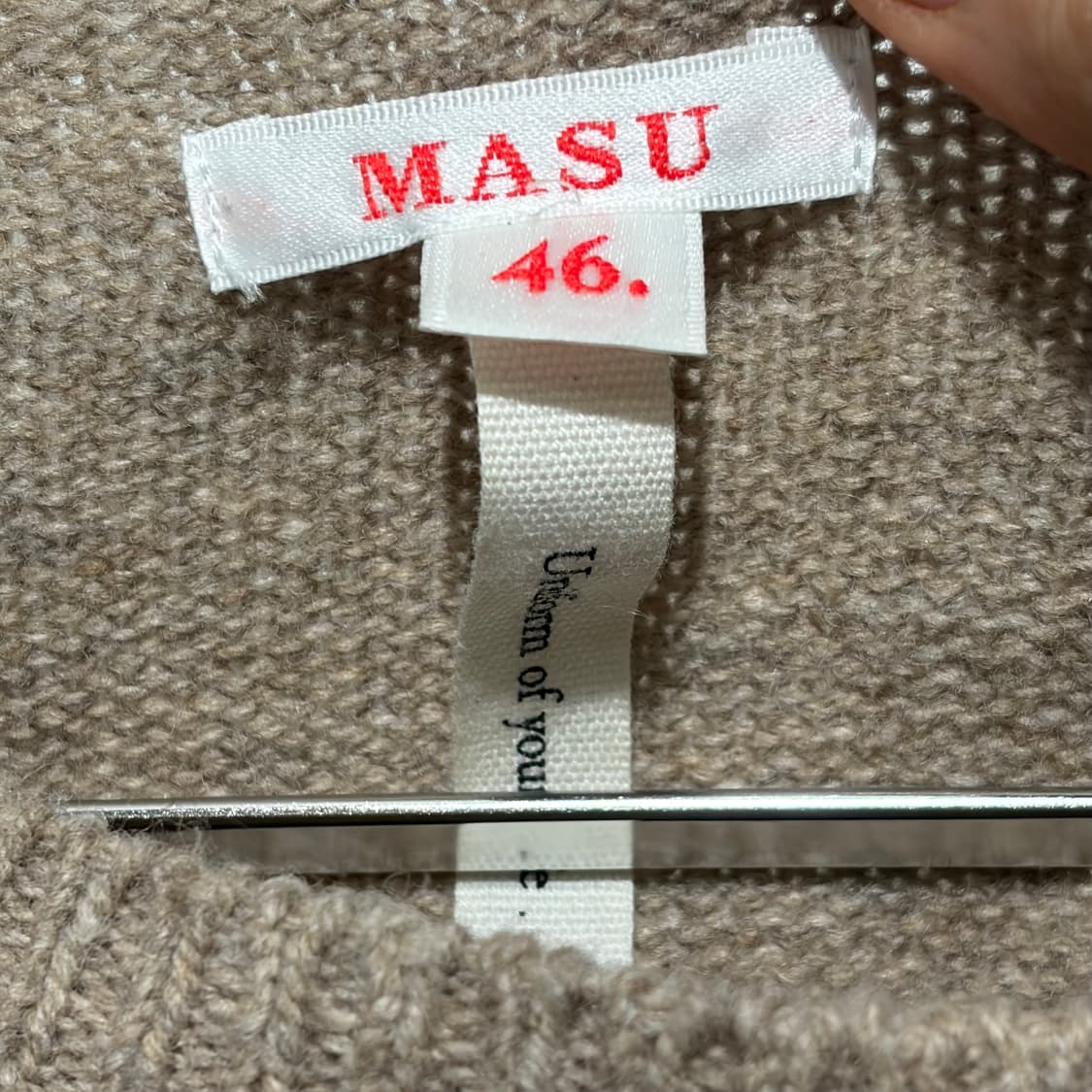 Masu 마수 스트라이프 니트 상품이미지2