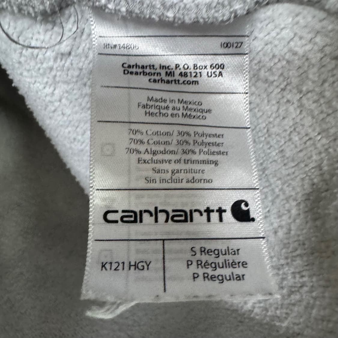 칼하트 로고 후드티 상품이미지4