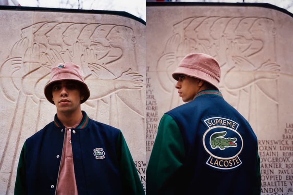 라코스테 슈프림 콜라보 바시티 자켓 L사이즈 상품이미지2