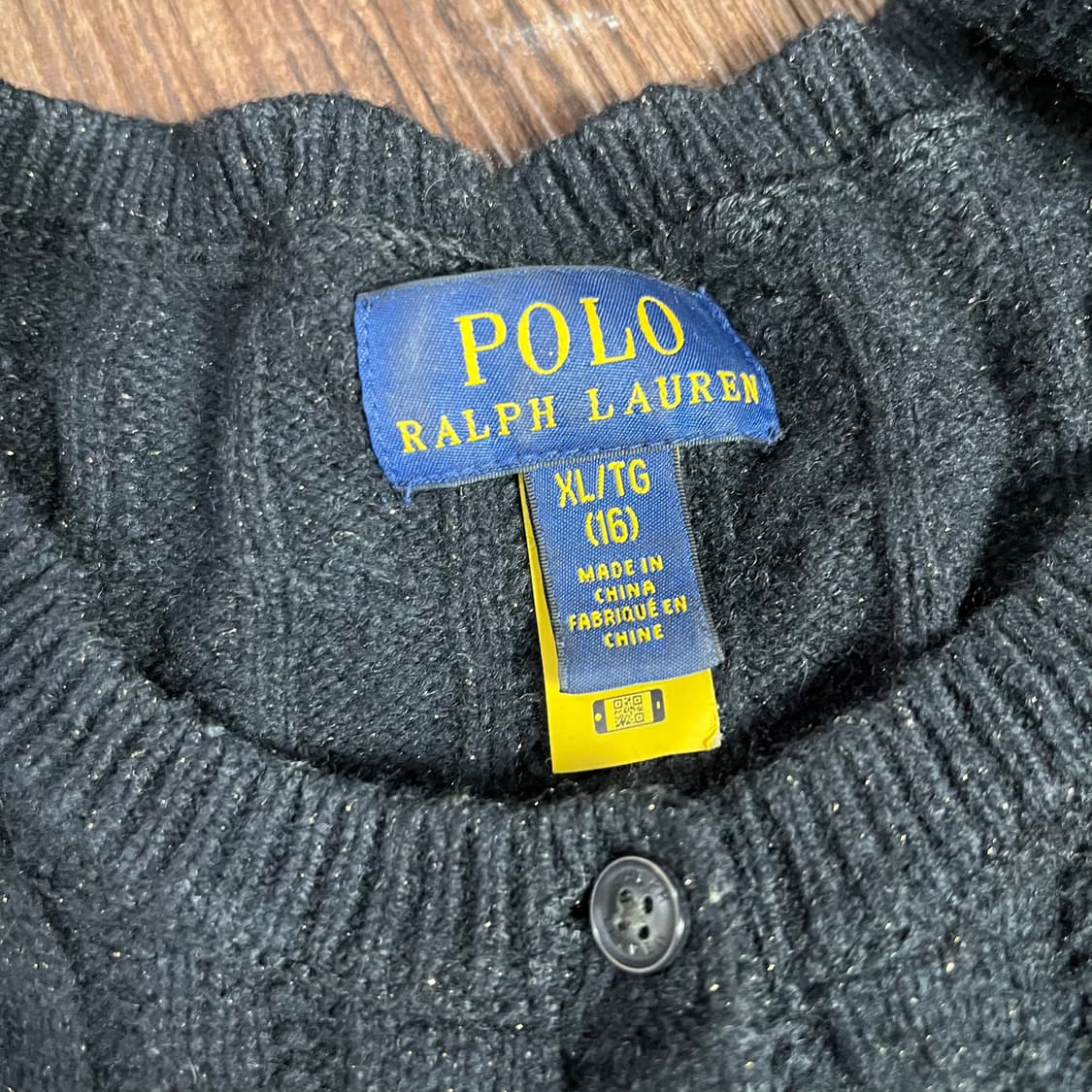 [POLO] 폴로랄프로렌 실버포니 글리터 꽈배기 가디건 상품이미지4