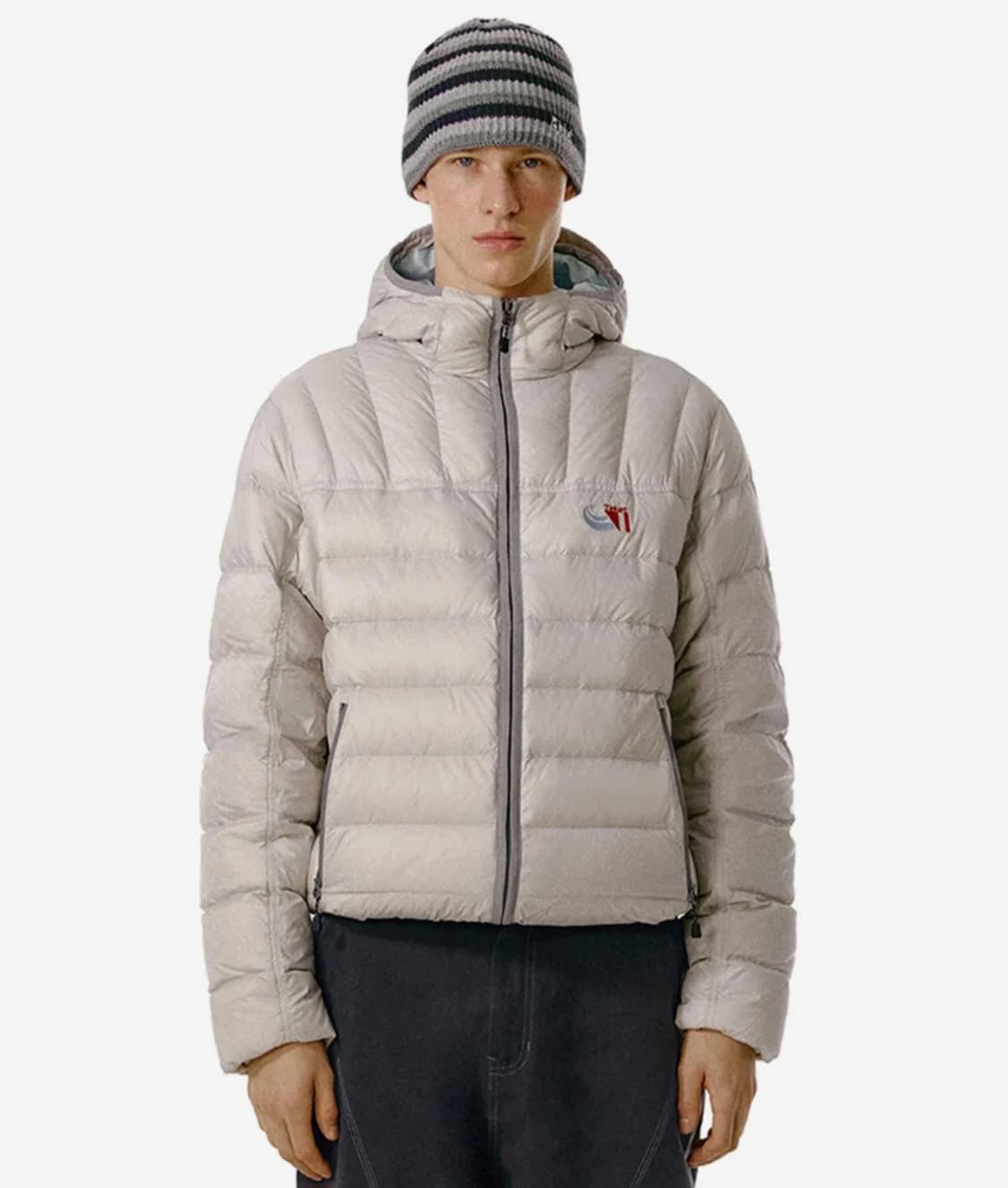 테켓 CT lightweight down jacket light gray 상품이미지1