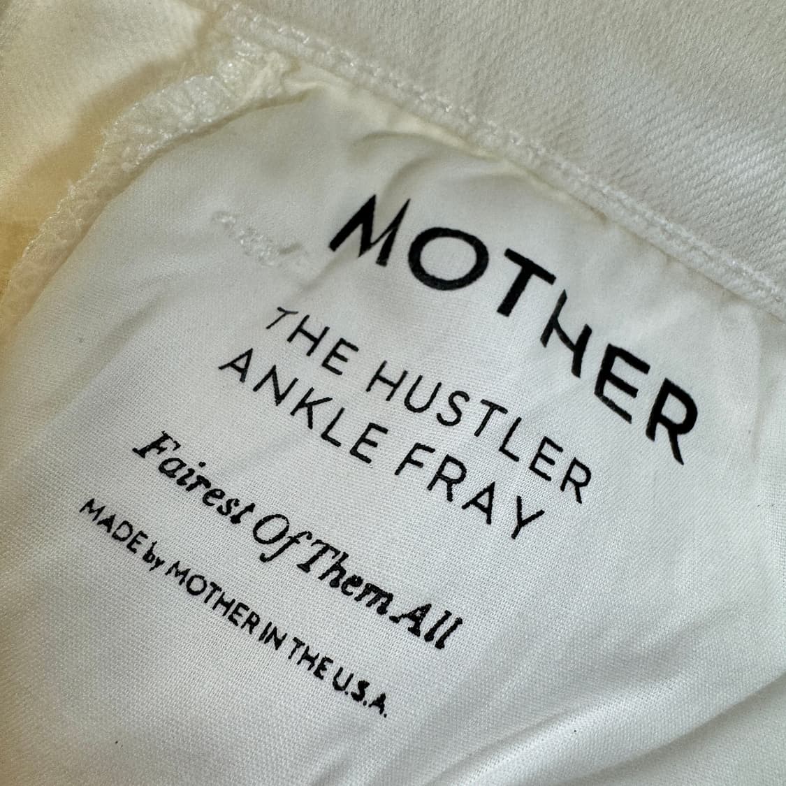 마더 허슬러 화이트 데님 진 (26) 상품이미지4