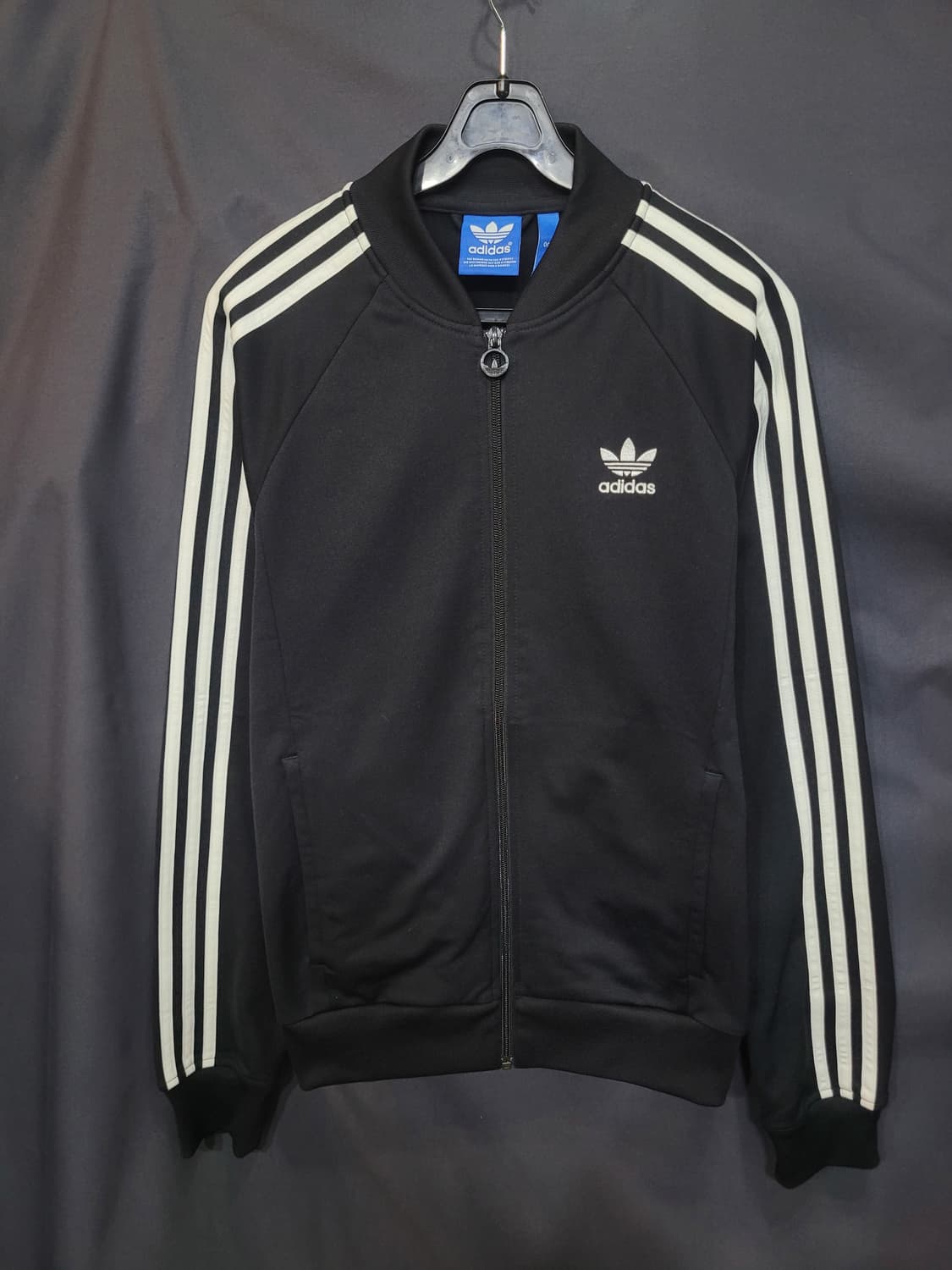 아디다스 불꽃 파이어버드 검흰 슈퍼스타 트랙탑 져지  상품이미지1