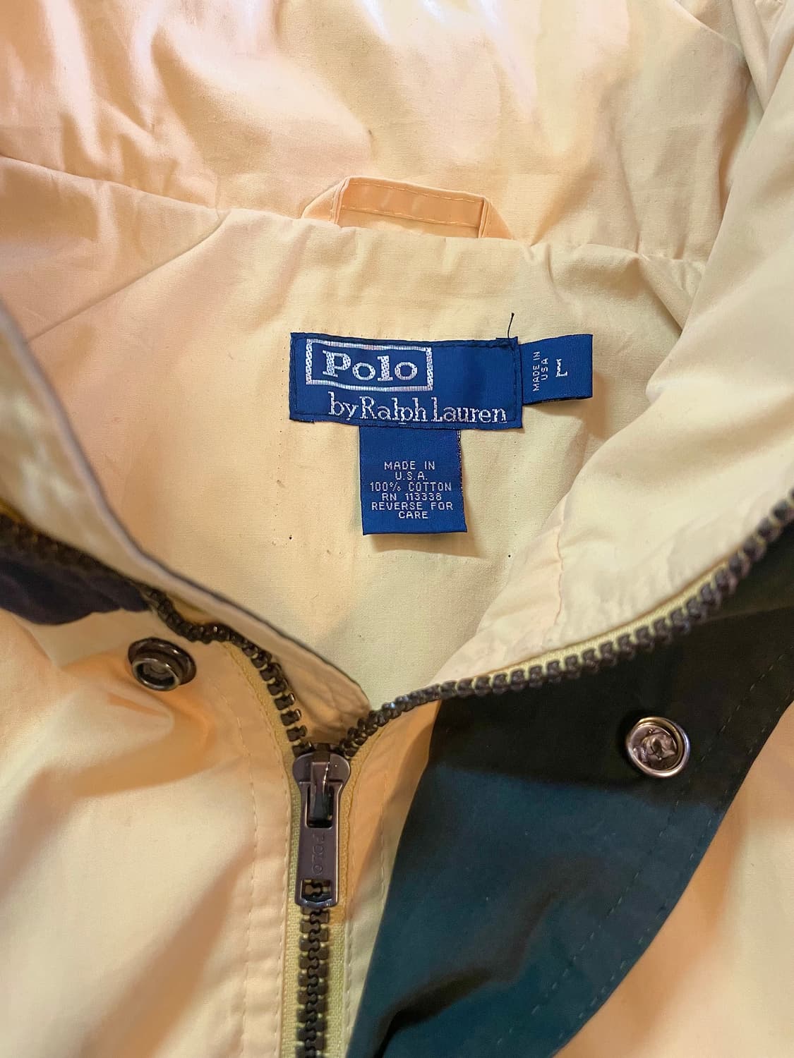 폴로 랄프로렌 옐로우 배색 바람막이 상품이미지5