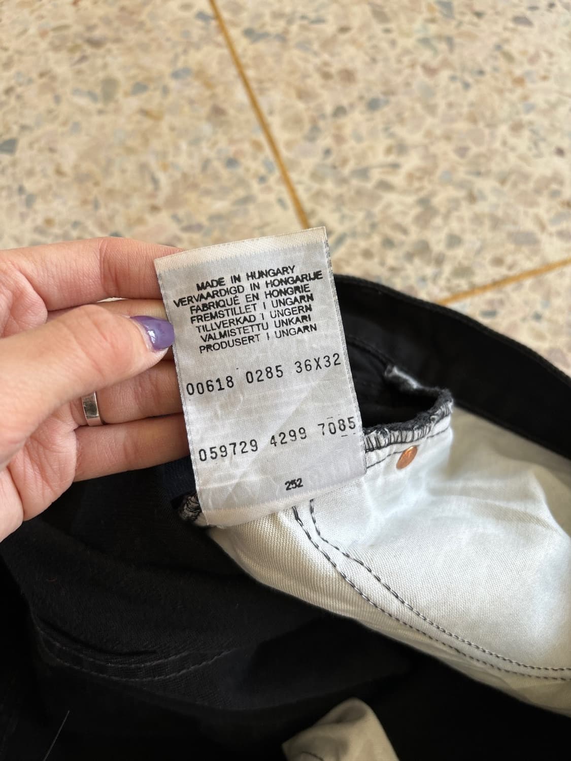 90‘s 리바이스 618 블랙 오렌지탭 상품이미지9