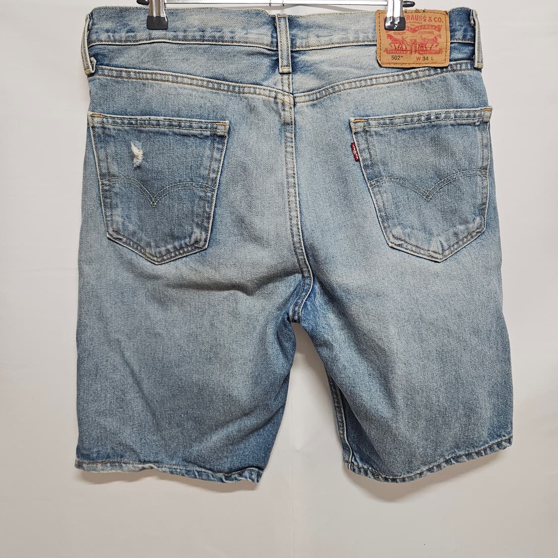 32 리바이스 502 패치워크 데님 반바지 상품이미지3
