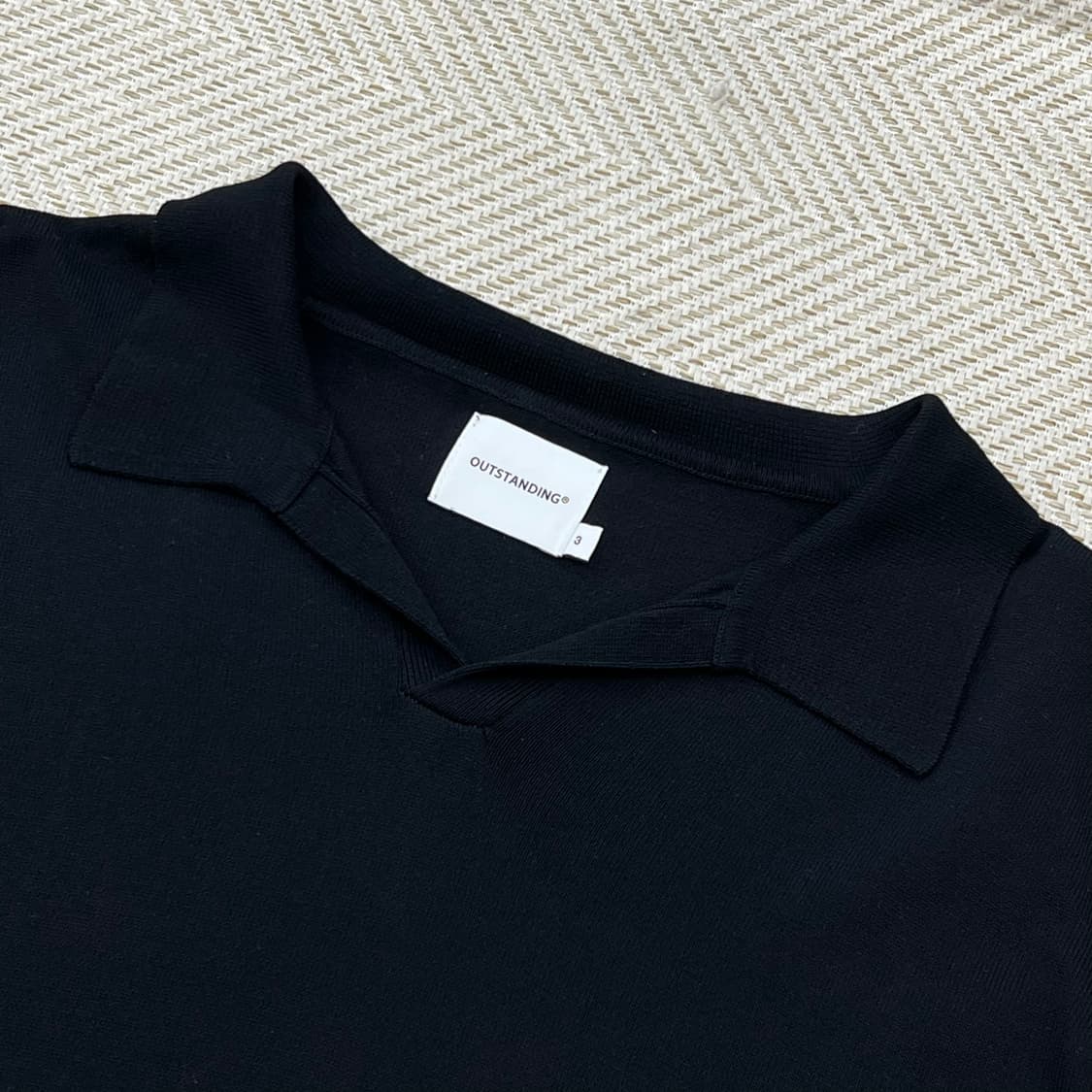 아웃 스탠딩 오픈 카라 하프 니트 r3580 상품이미지4