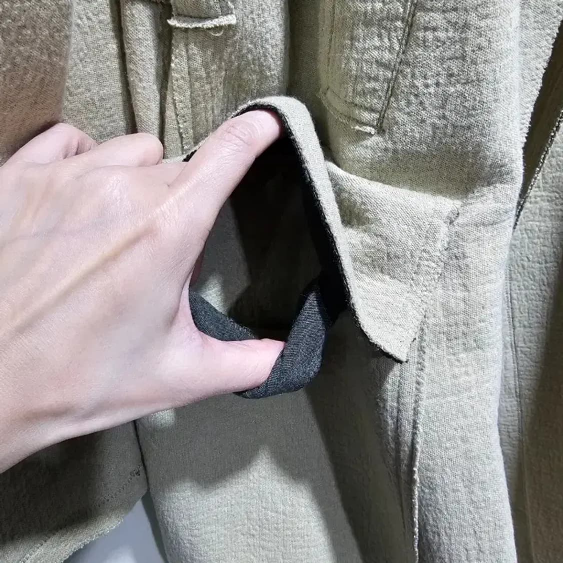 타임(TIME) 린넨 혼방 오버핏 로브 코트 ~66 상품이미지8