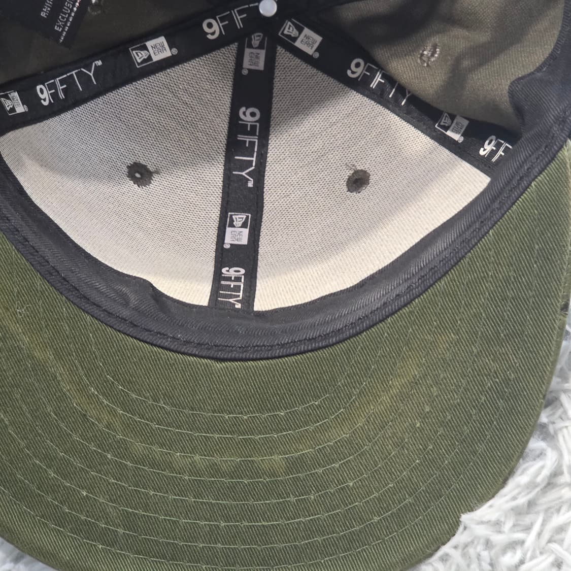 L5-5:뉴에라 9FIFTY 올리브 패치 스냅백 (약 56-59cm) 상품이미지8