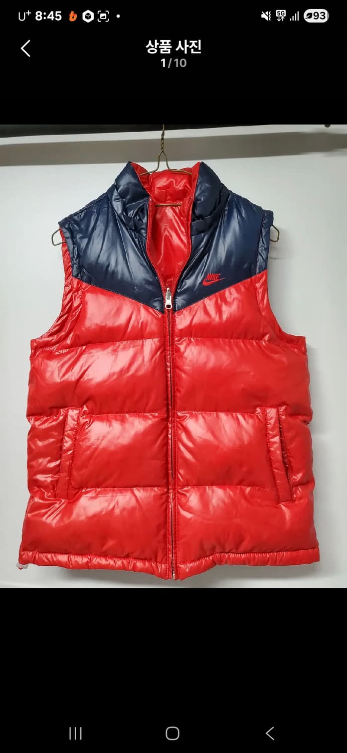 정품 나이키 양면 패딩 조끼 상품이미지1