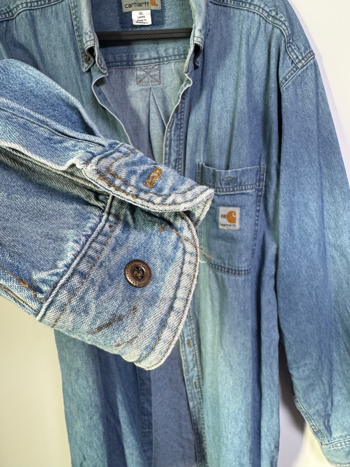 칼하트 헤비 데님 셔츠 110-115 상품이미지6