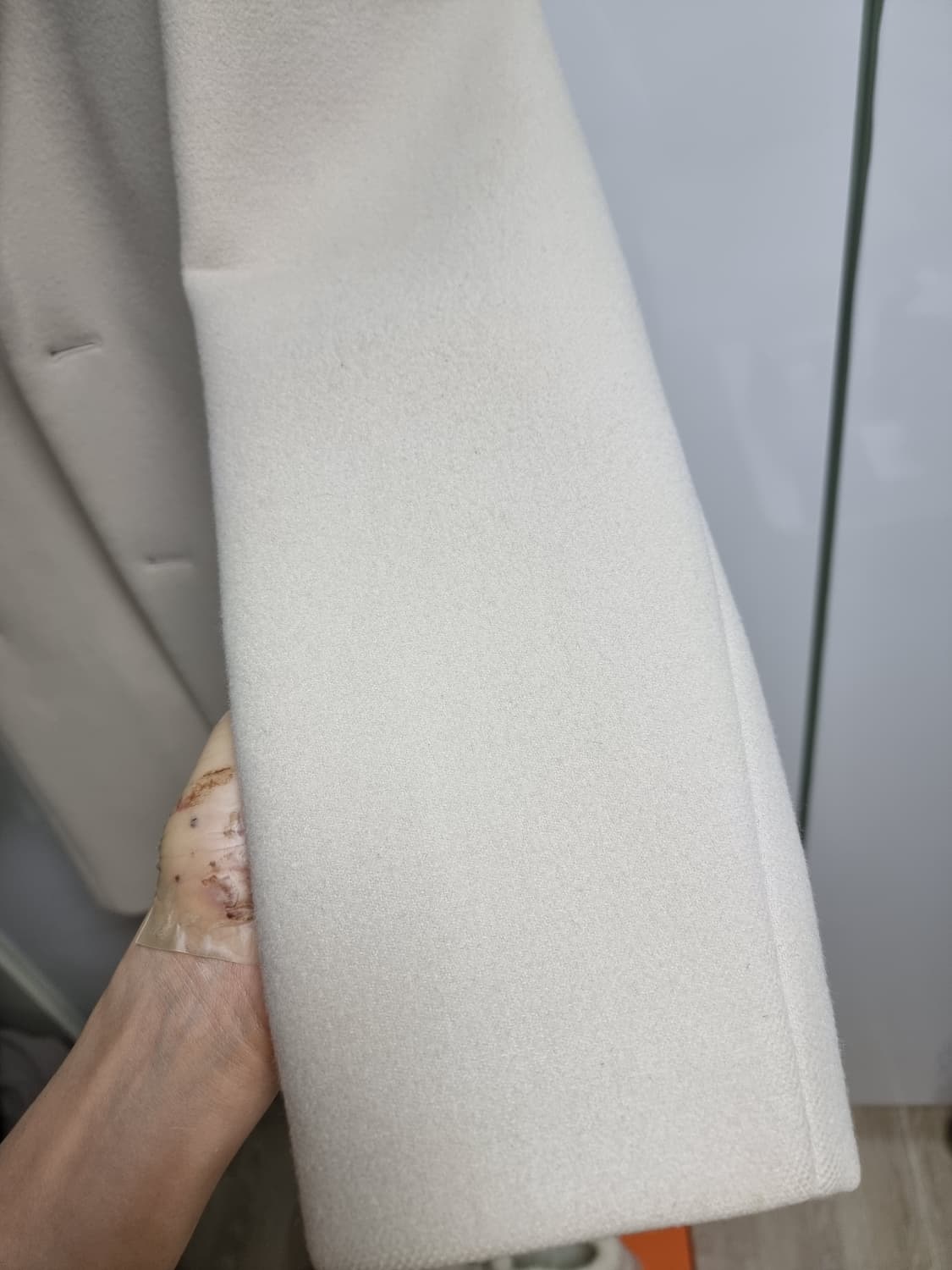 시스템옴므 아이보리 겨울코트 싱글코트 상품이미지4