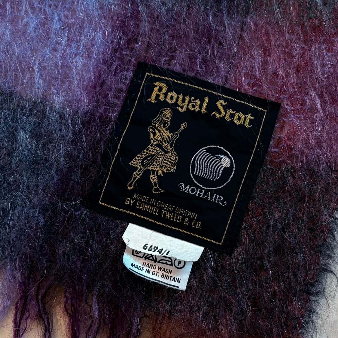 90s 영국 SAMUEL TWEED & CO. 모헤어 니 상품이미지2