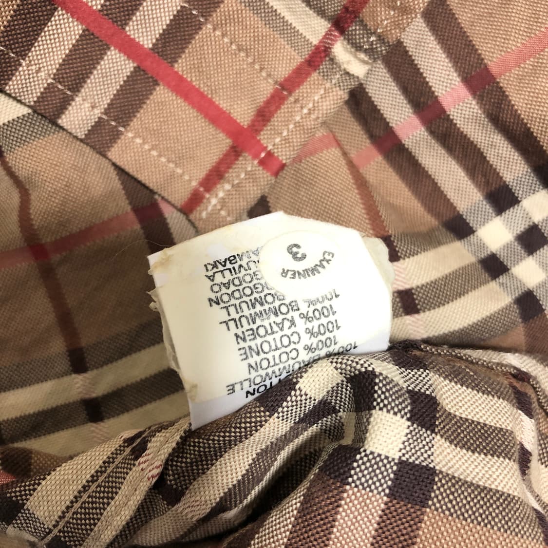 버버리 체크 셔츠 M 상품이미지10