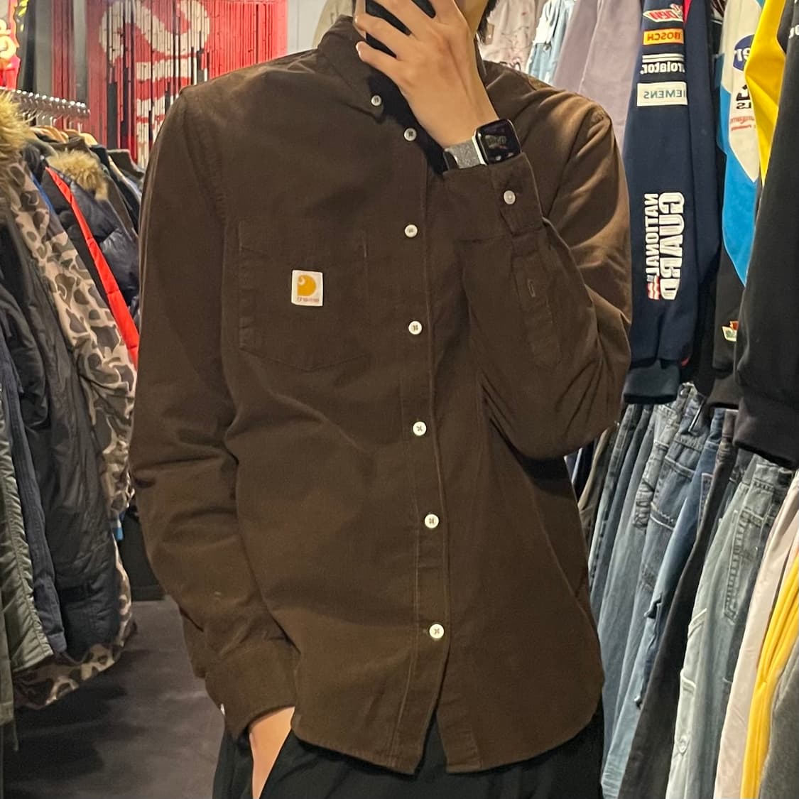 [IM] carhartt 킬하트 브라운 코듀로이 셔츠 상품이미지5