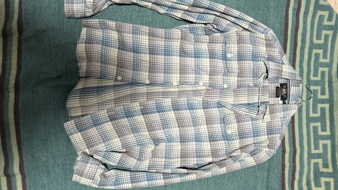 Rrl 더블알엘 인디고 체크셔츠 상품이미지1