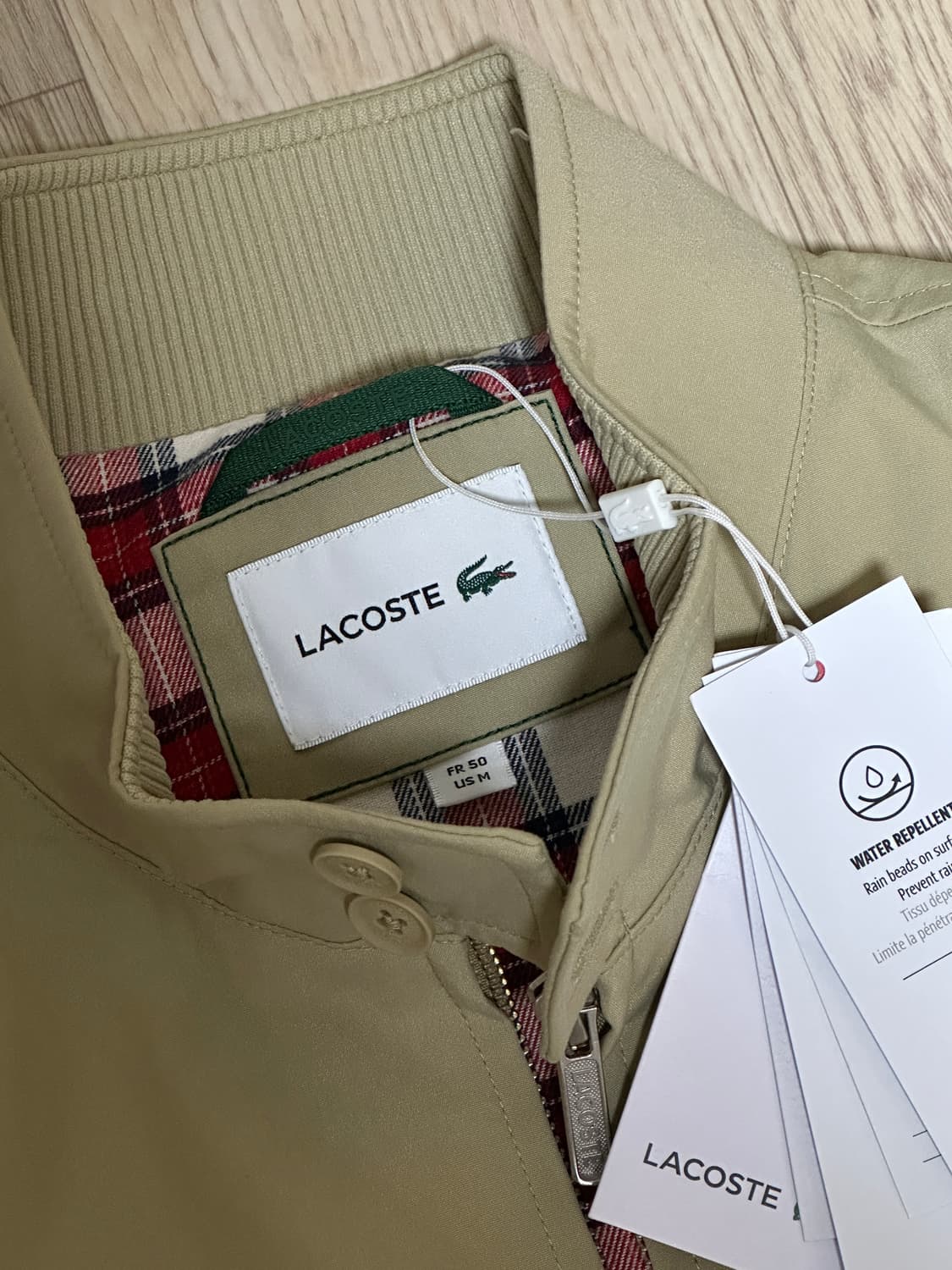 새상품) 라코스테 해링턴 자켓 베이지 50사이즈 상품이미지3