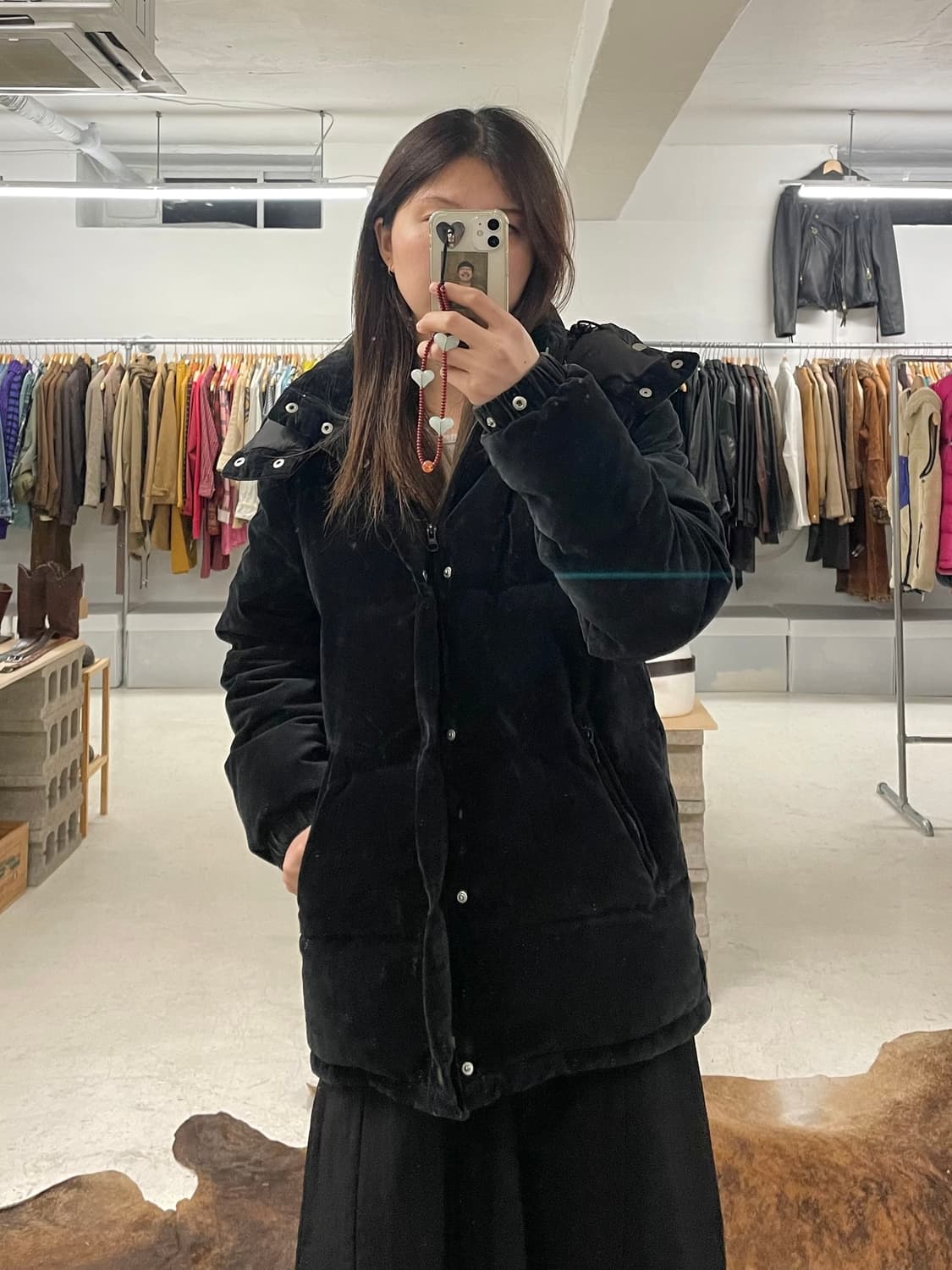 UNITED ARROWS velvet down padding 벨벳 패딩 상품이미지10