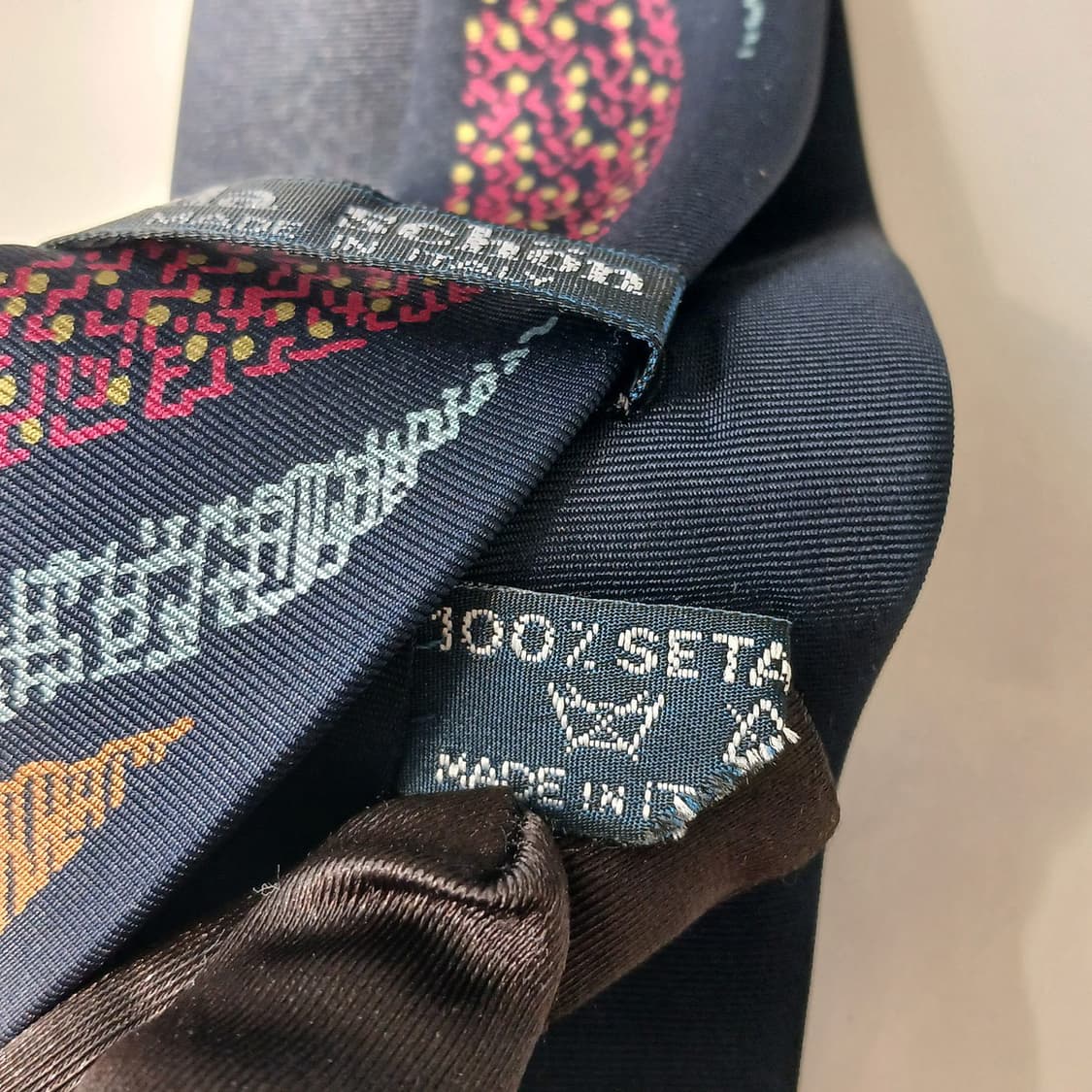 MILASCHON 밀라숀 실크 네이비 넥타이 8.7cm A등급 e806
 상품이미지8