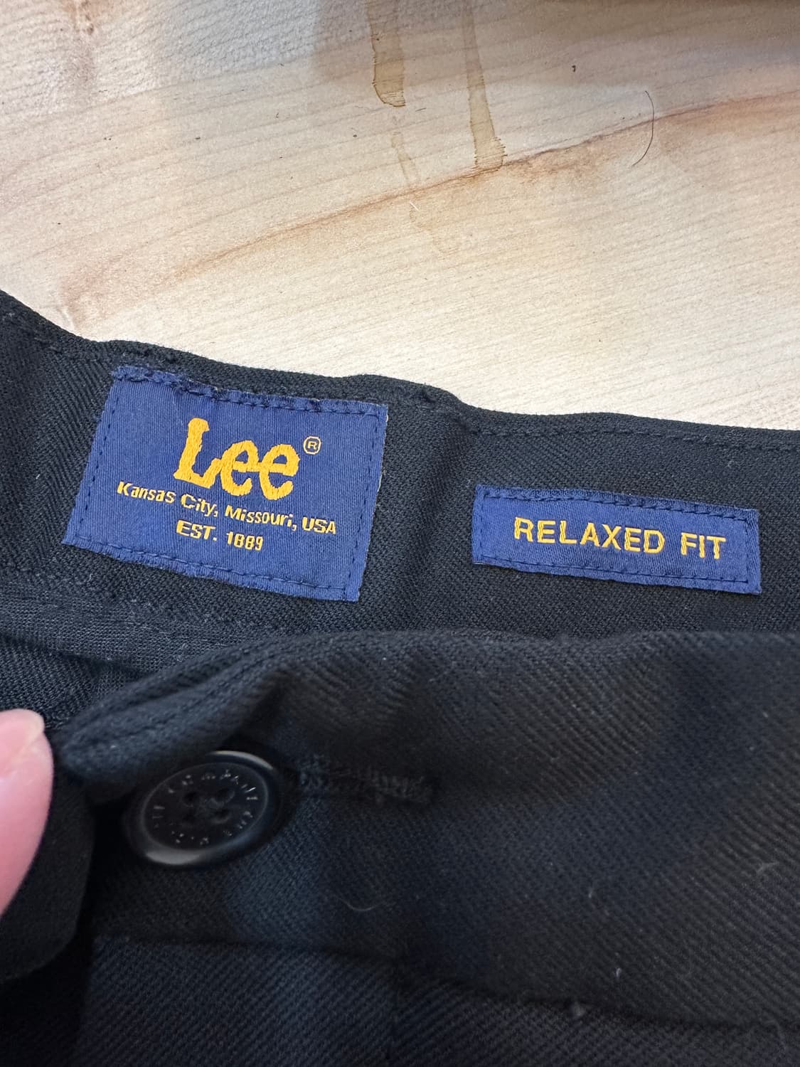 34) LEE 리 블랙 핀턱 슬랙스 릴렉스핏 상품이미지3