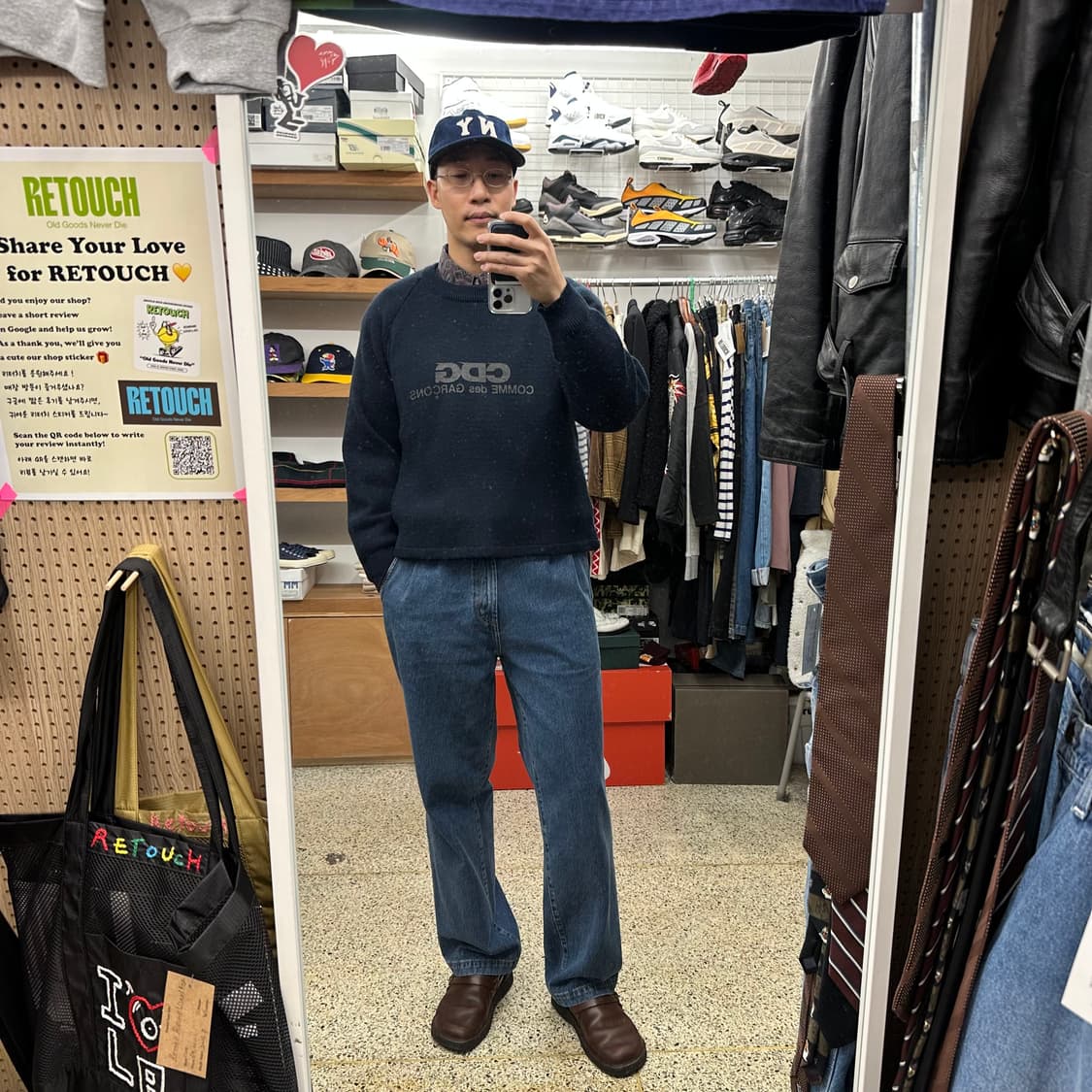 CDG 스쿨 스웨터 ‘네이비’ 상품이미지9