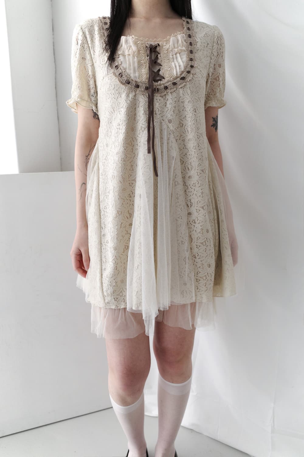 axes femme) lace sha half one-piece 상품이미지5