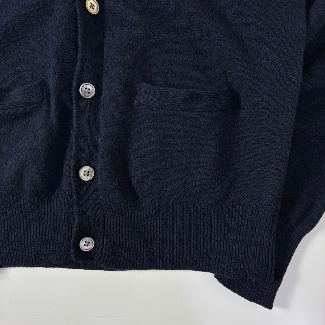 Polo 폴로 랄프로렌 램스울 네이비 버건디 포니 업버튼 가디건 상품이미지4