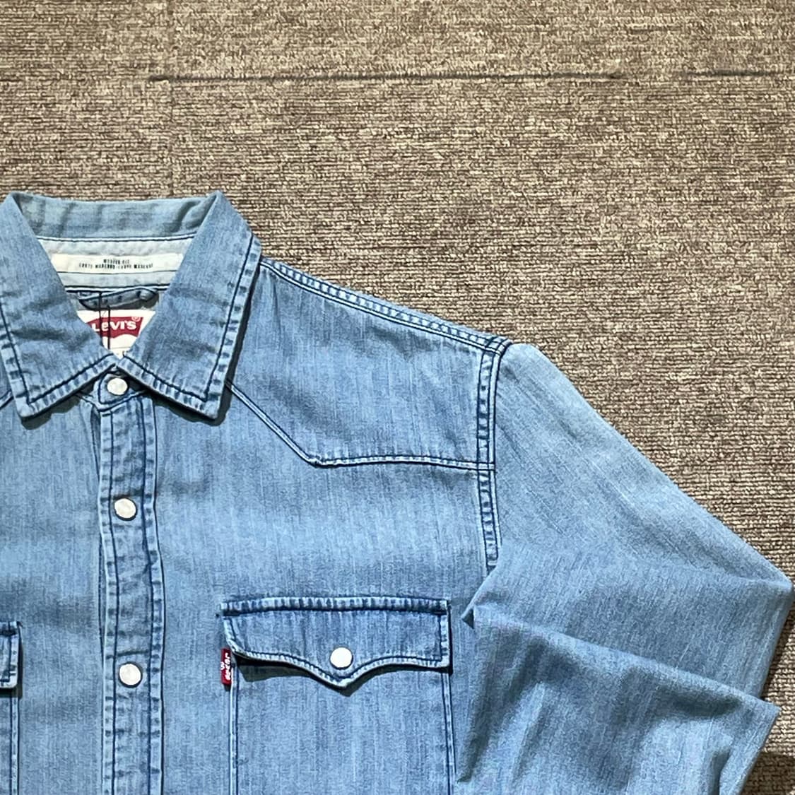 (S) Levi's 리바이스 코튼 데님 셔츠 상품이미지4