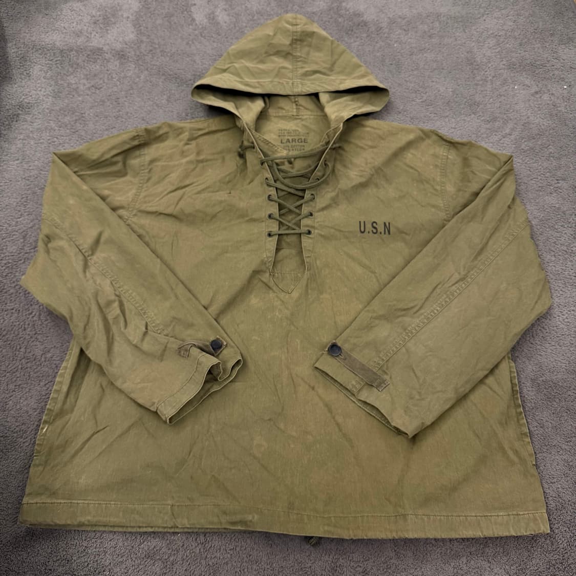 [ L ] 70s 밀리터리 미해군 USN 덱파카 상품이미지2