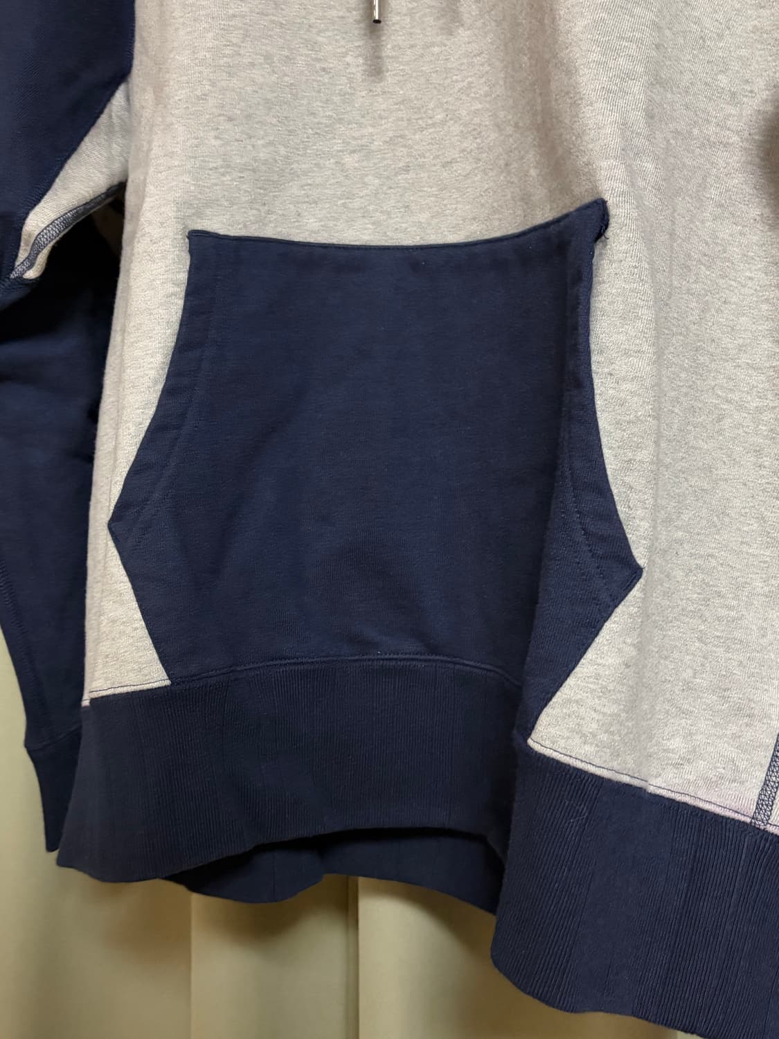 데밀 LOT55 프리덤슬리브 후드 그레이 네이비 3 상품이미지3