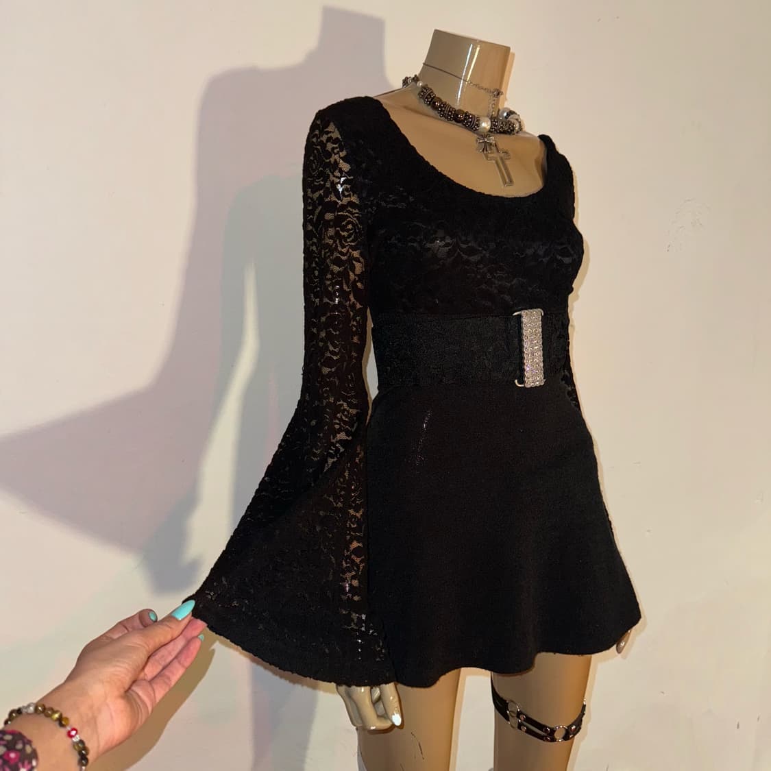 MA*RS SUGARGLOSS 빅 리본 원피스&벨트 세트 상품이미지3