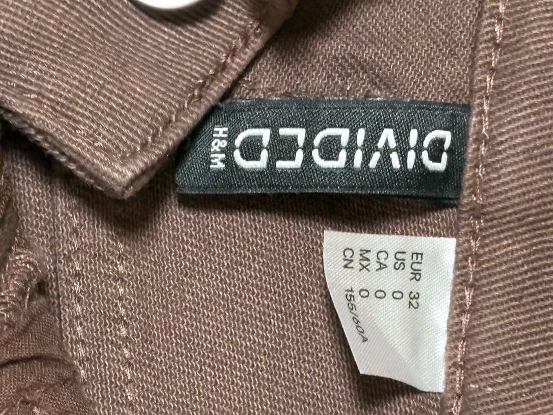 h&m 우먼 세미와이드팬츠 브라운 상품이미지2