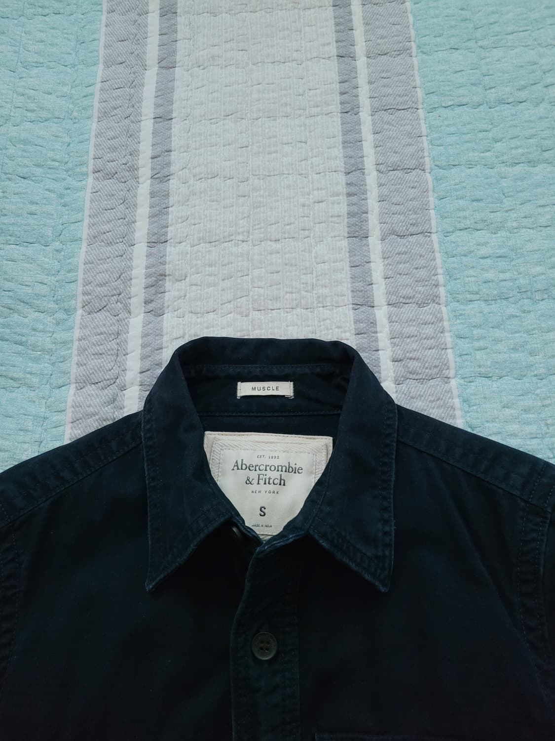 아베크롬비 Abercrombie 간절기 워크웨어 투포켓 셔츠남방 S 상품이미지3