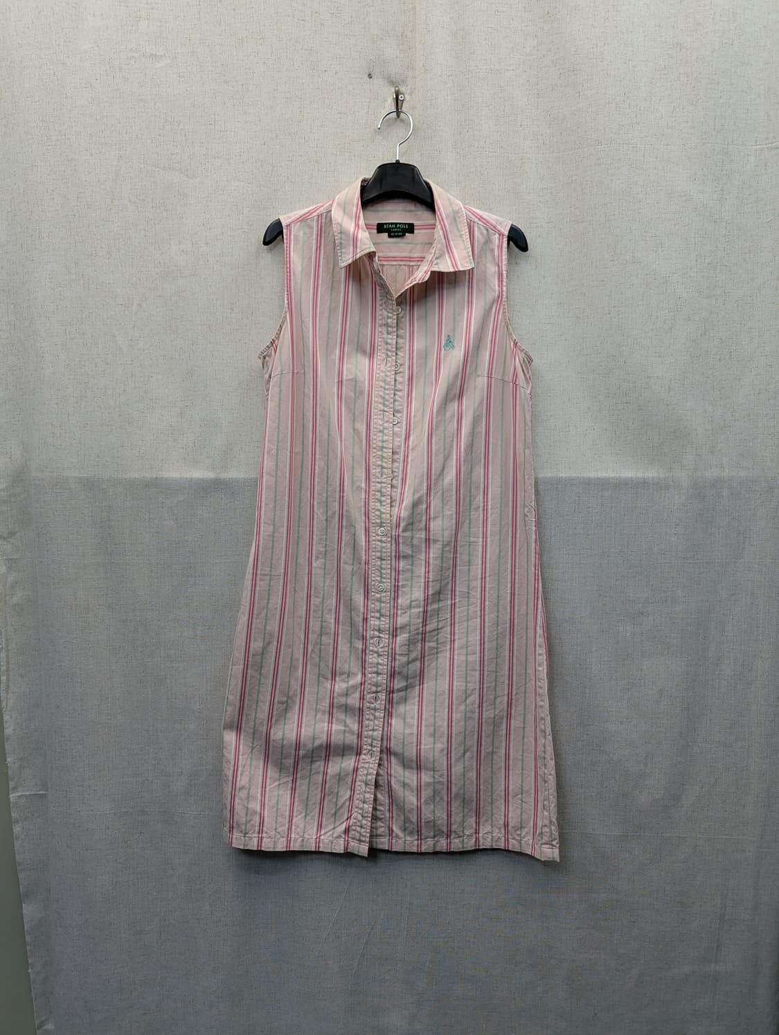 BEAN POLE 린넨 스트라이프 원피스 상품이미지1