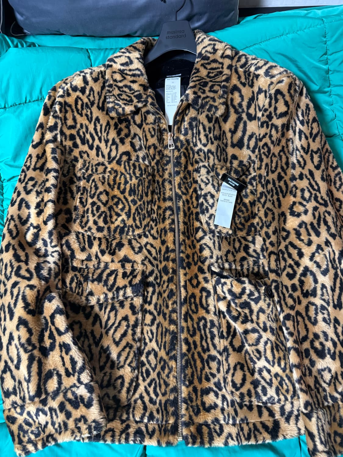 WE11DONE 래오파드 퍼 자켓 상품이미지1