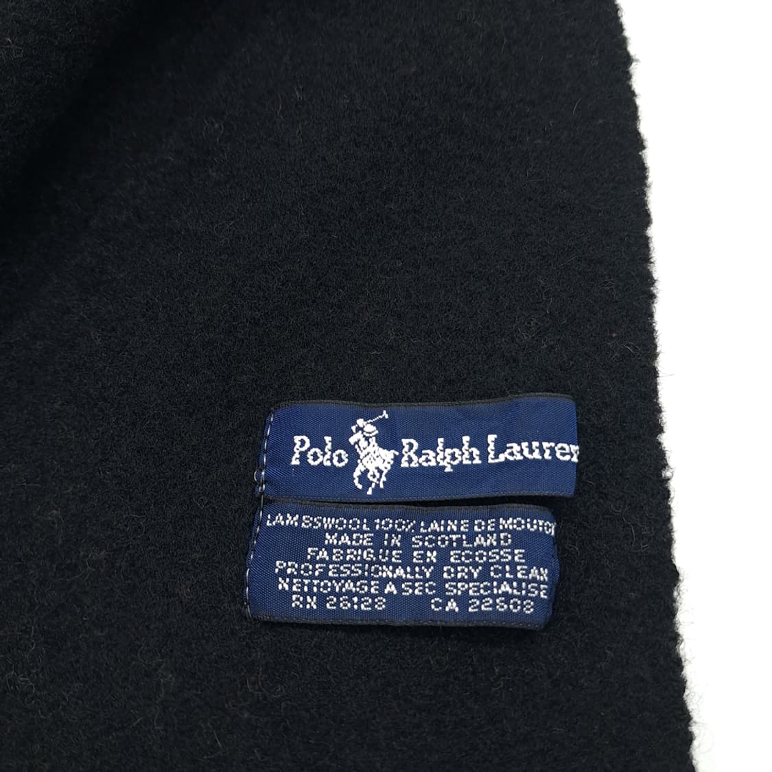 MX295 폴로 랄프로렌 블랙 폴로베어 램스울 목도리 머플러 상품이미지6