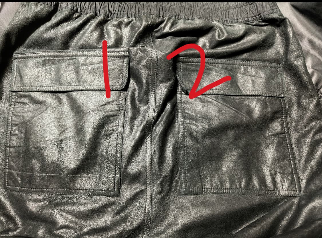 릭오웬스 크롭 레더팬츠 상품이미지4