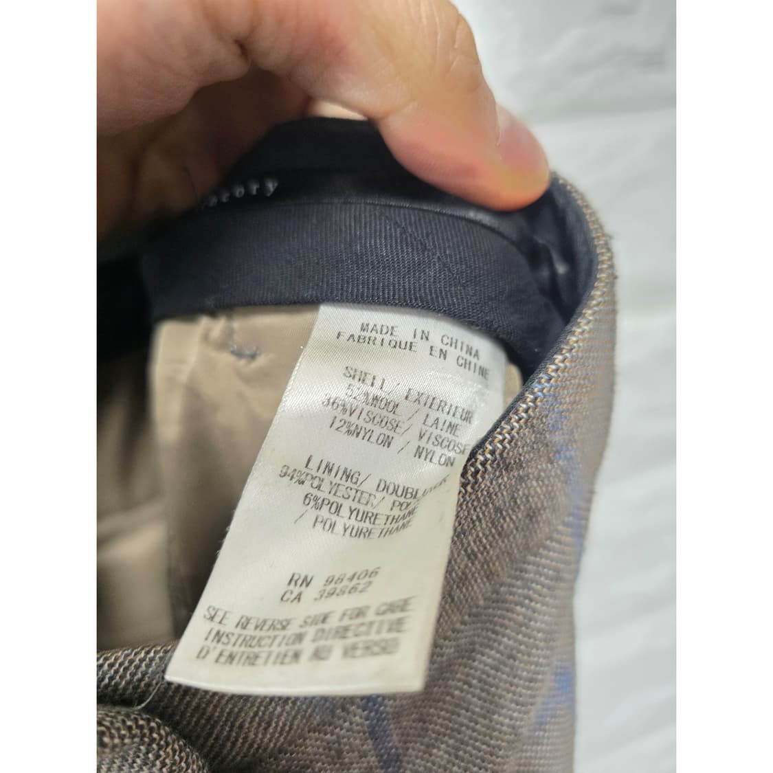 택포_ 띠어리 여성 체크 바지 29인치 상품이미지3