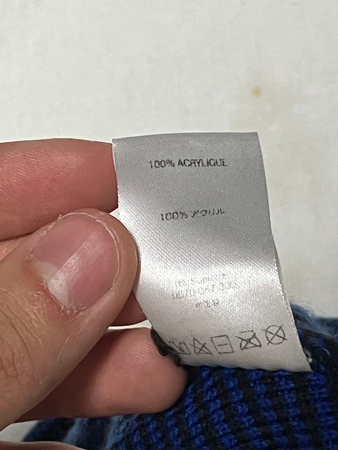 슈프림 18FW 스트라이프 자수 커프드 비니 로얄 상품이미지5