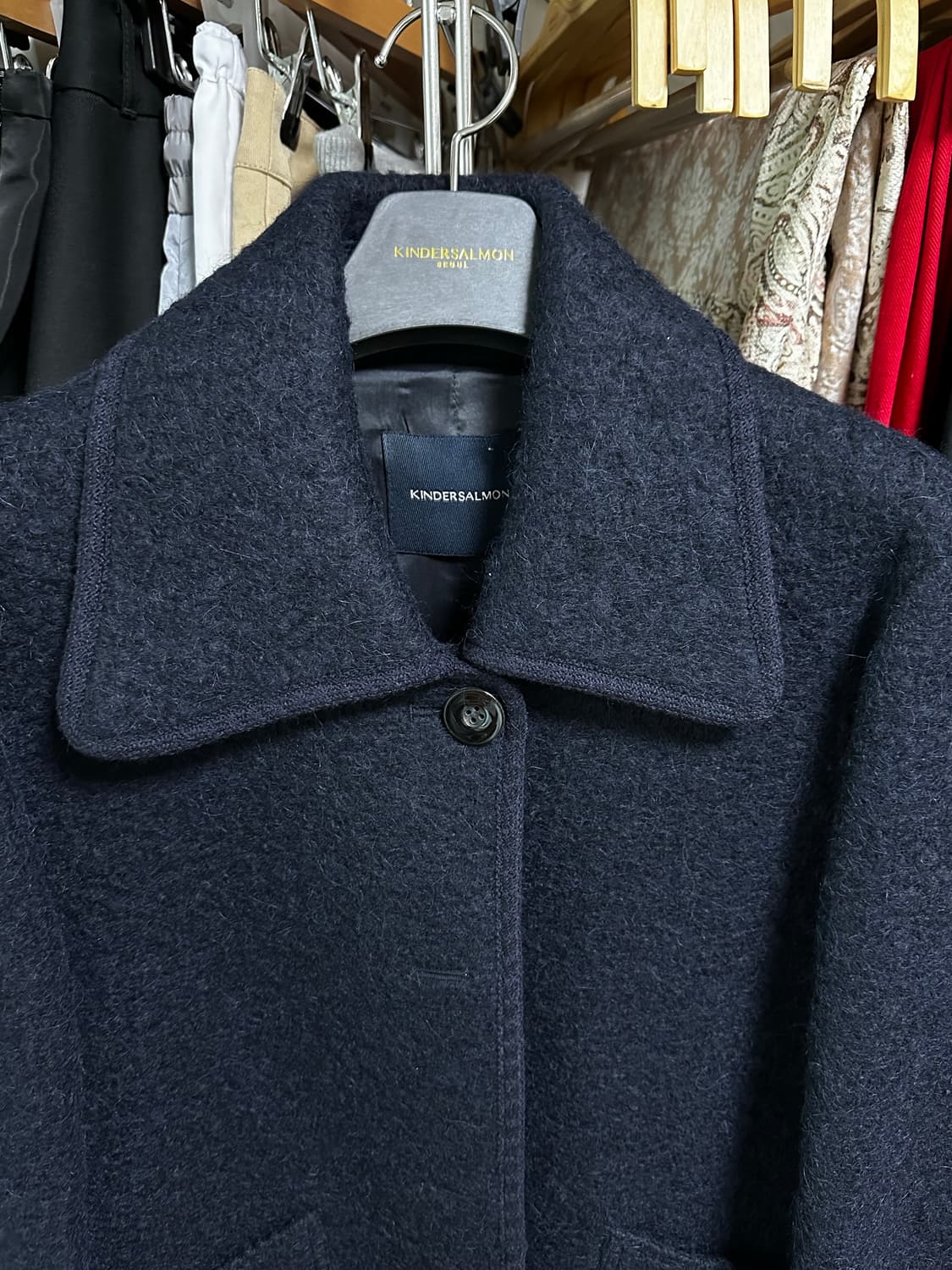 킨더살몬 울 하프코트 상품이미지3