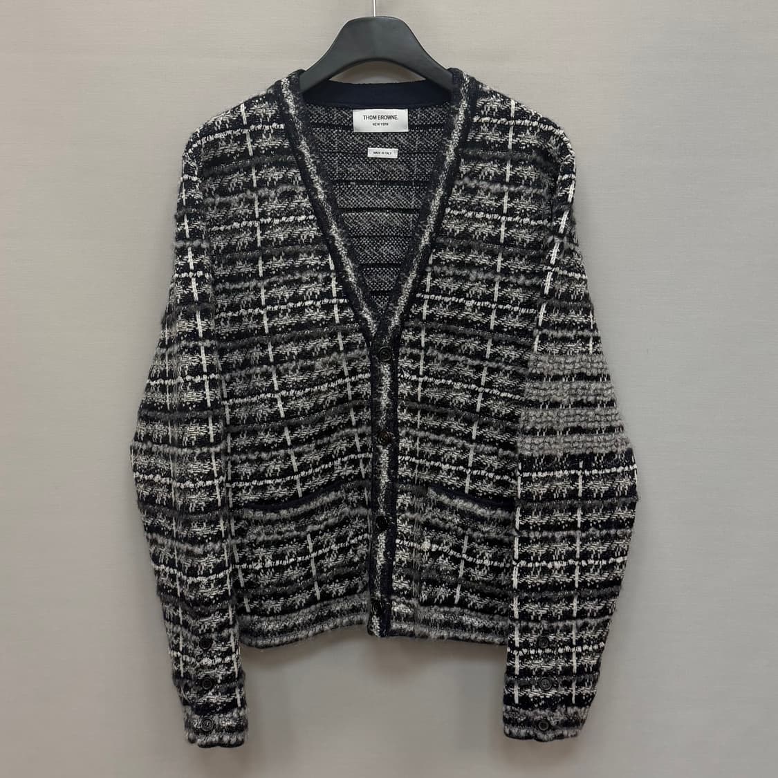 톰브라운 타탄 자카드 메리노 울 가디건 ( 95 ) 상품이미지1