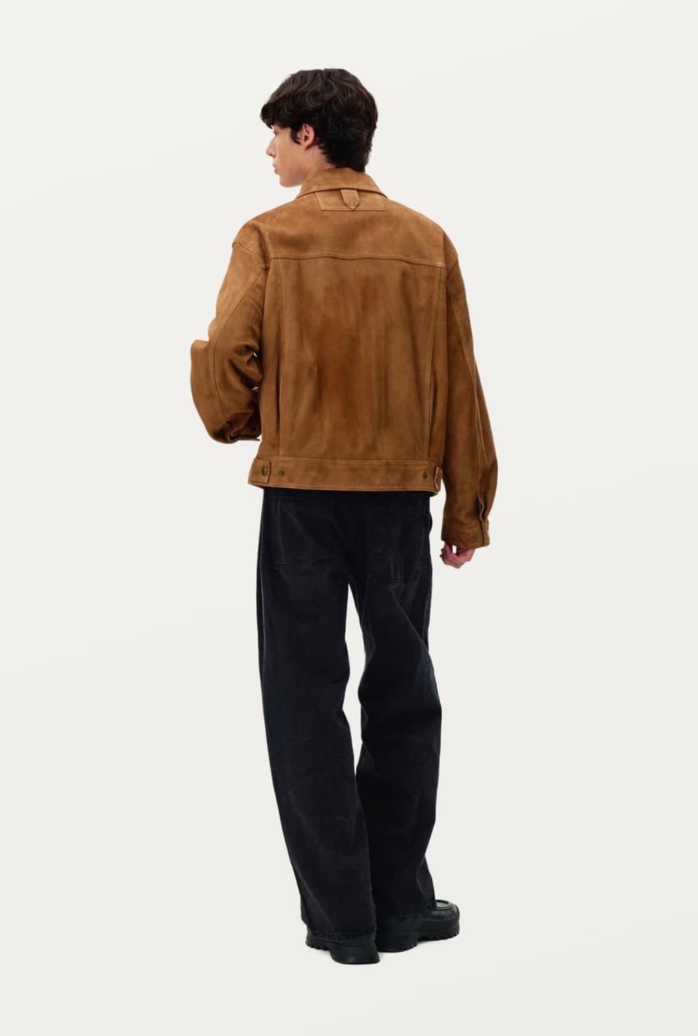 (새상품) 24FW 솔리드옴므 카멜 스웨이드 자켓  상품이미지3