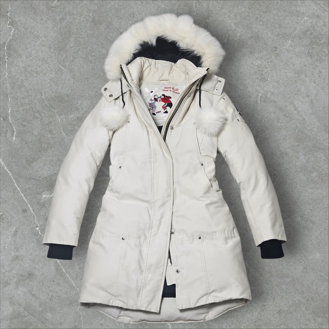 무스너클 스틸링 아이보리 롱패딩  상품이미지1