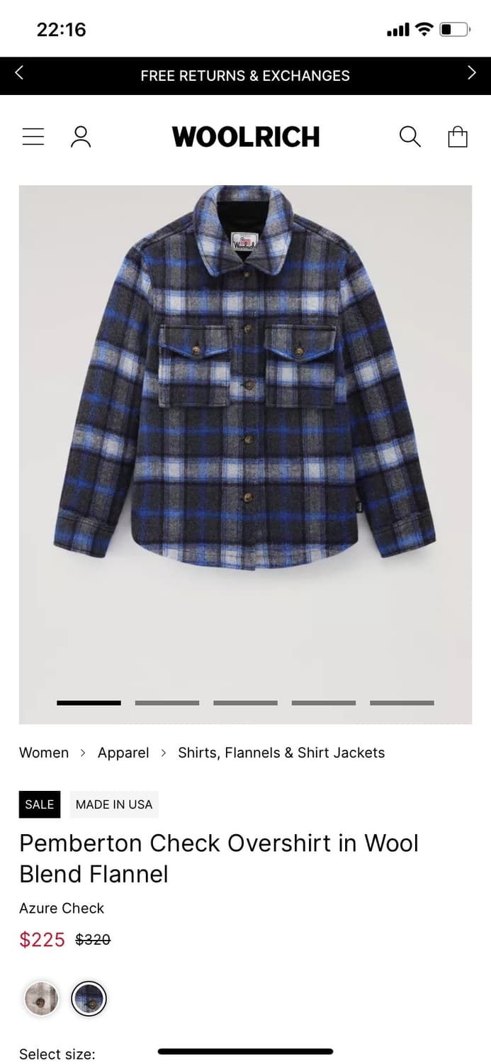 울리치 펨버턴 체크 울 블렌드 플란넬 셔츠  상품이미지6