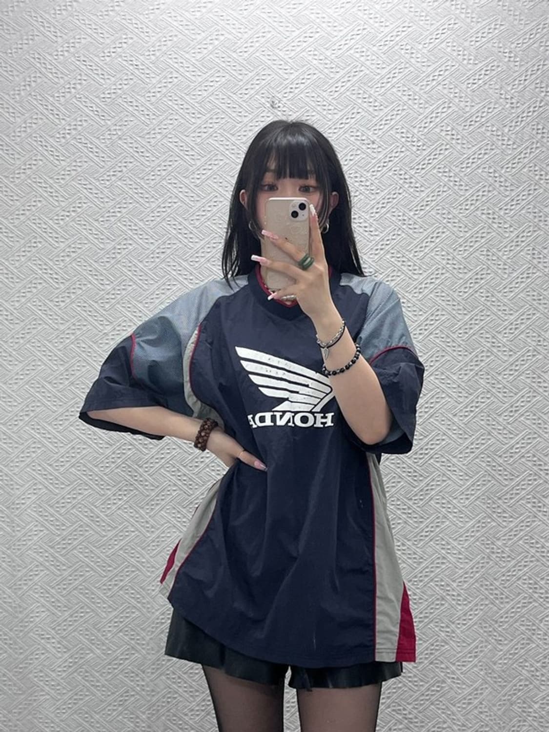 혼다 스피드 트랙 모터사이클 바람막이 반팔 웜업 XL C12192 상품이미지2