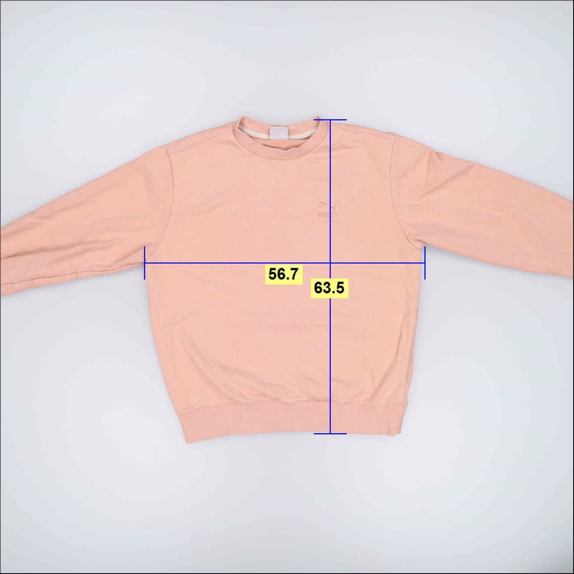 S 푸마 핑크 맨투맨 0414H1 상품이미지5