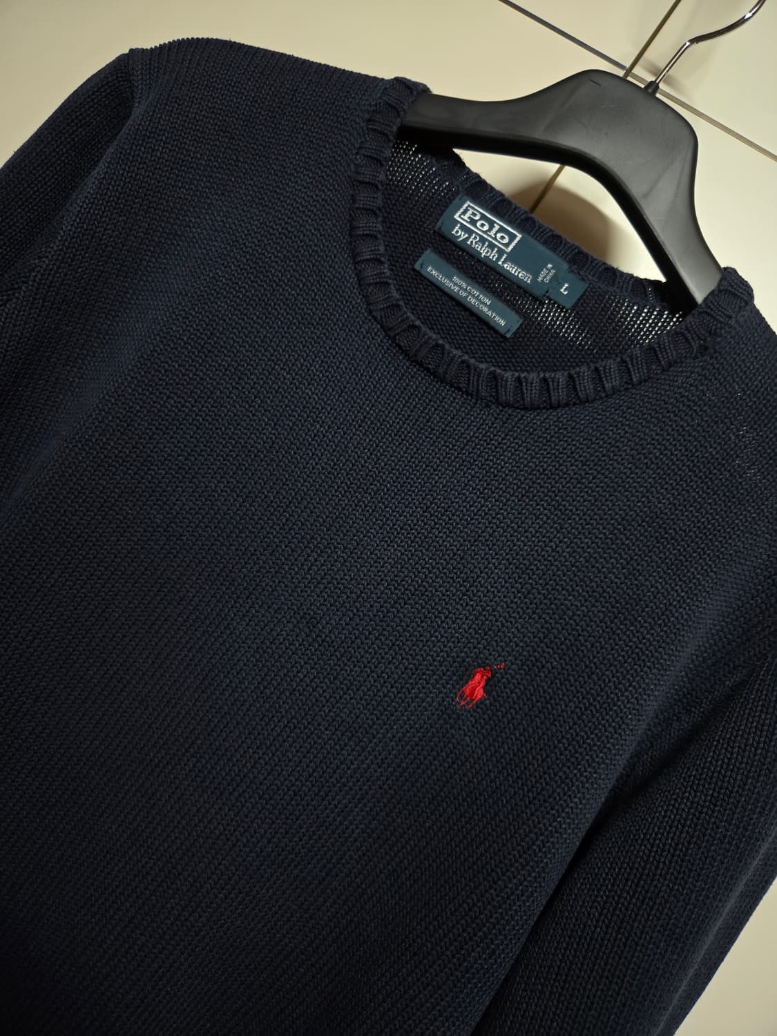 폴로 랄프로렌 네이비 니트(L사이즈) 상품이미지2
